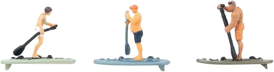Stand-Up-Paddler Figuren für Modelleisenbahn H0