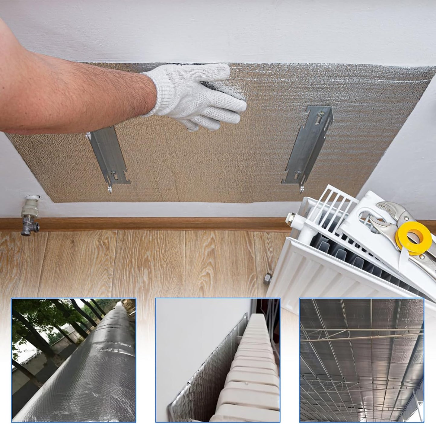 Zuschneidbare Isolierfolie für Heizkörper 5m x 60cm