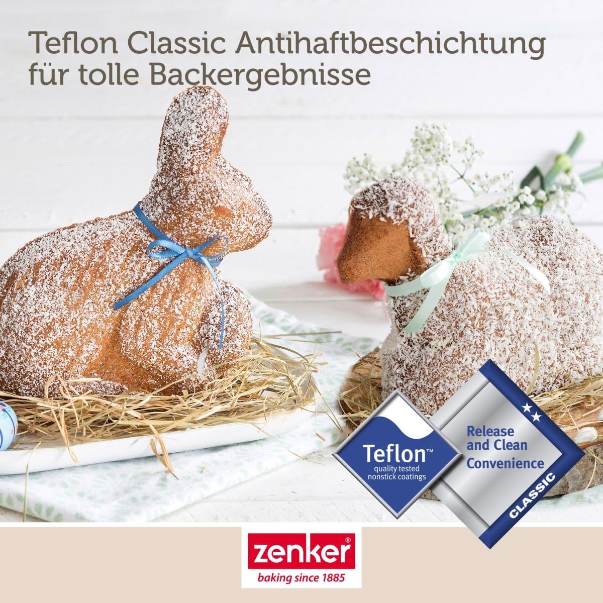 Osterbackformen-Set Mini-Lamm & Hase, Mini-Lamm & Hase