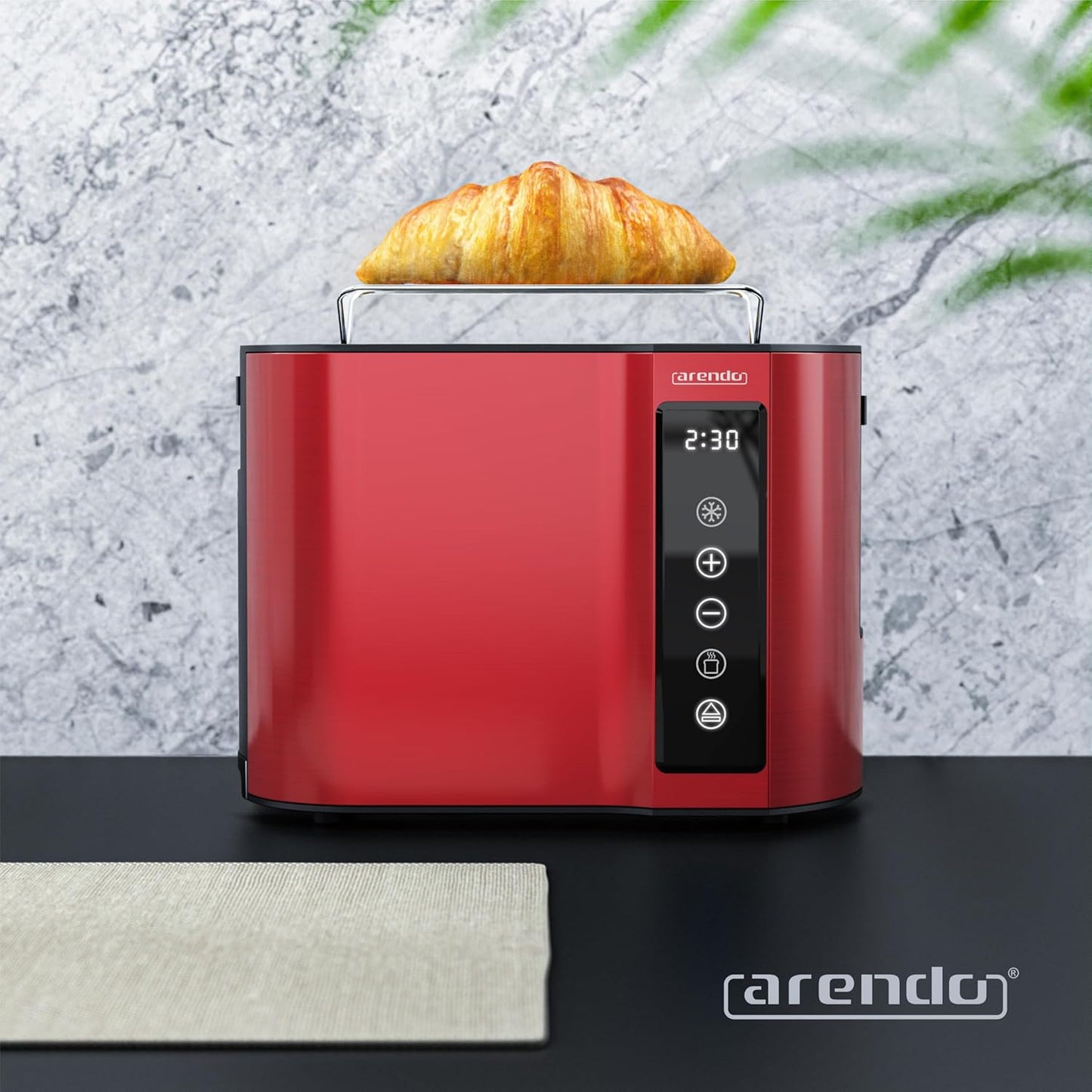 Frukost Touch Compact Toaster, C: Rot