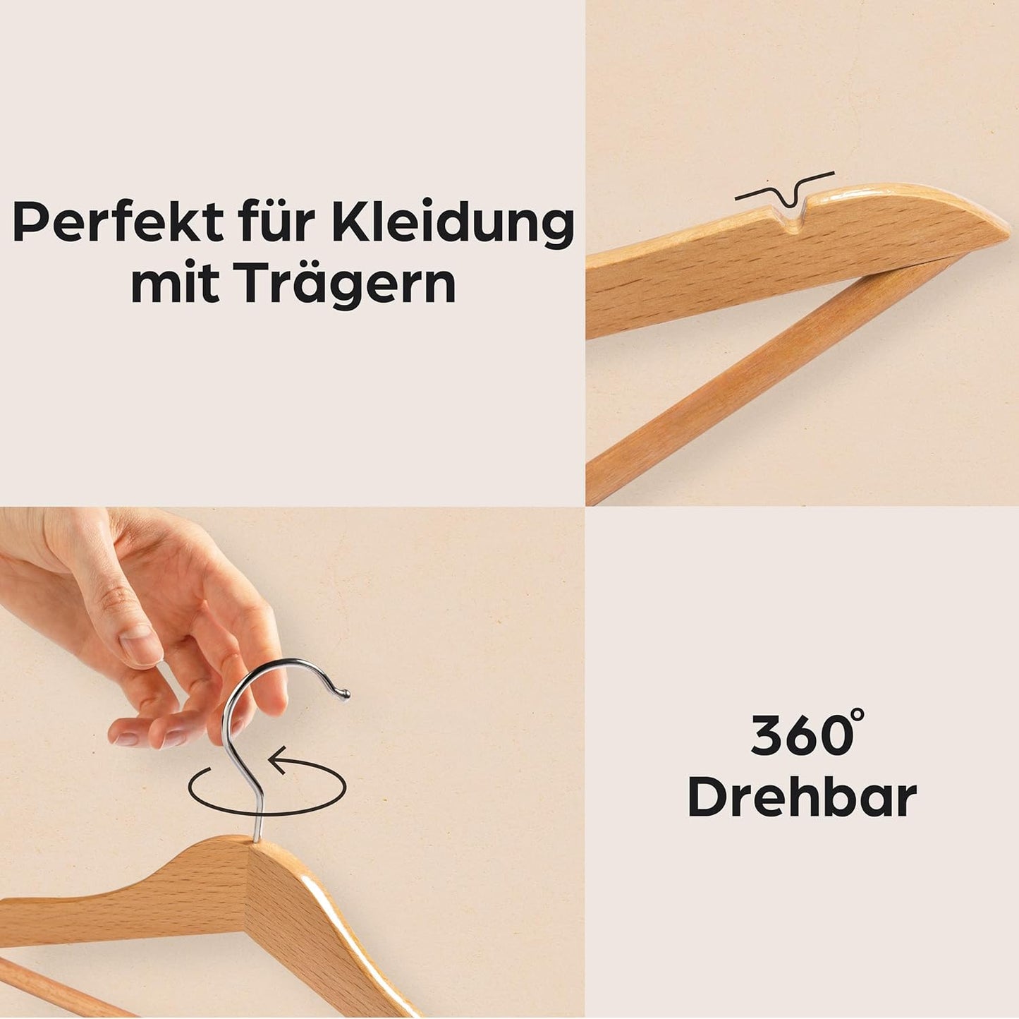 10er-Set Kinderkleiderbügel, 10 Stück