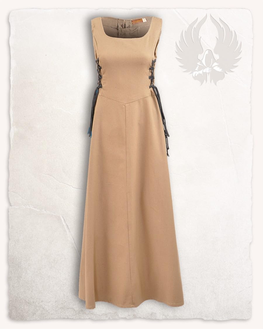 Mittelalter Kleid für Damen, M Sand