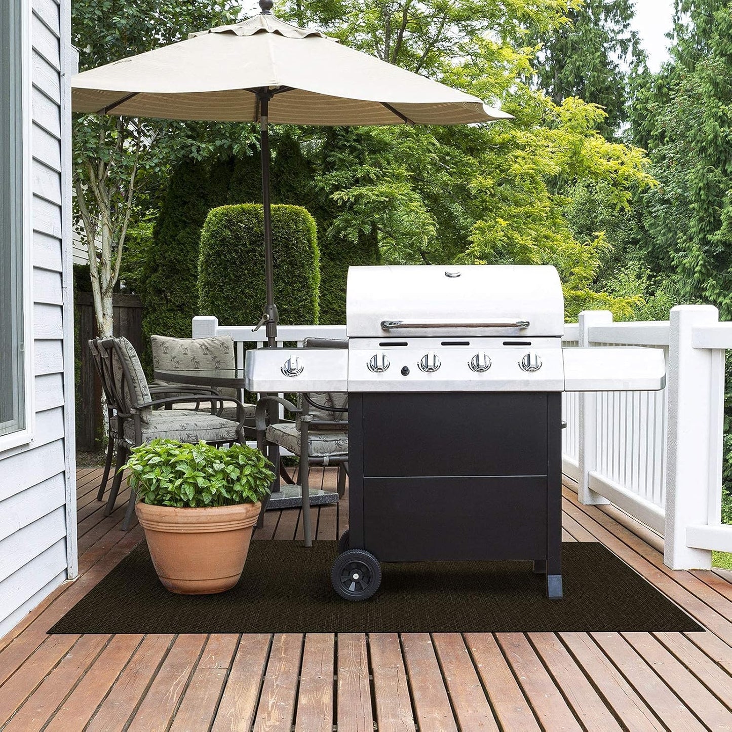 Grillmatte für Gas- und Holzkohlegrills, 180 x 180 cm Mantua