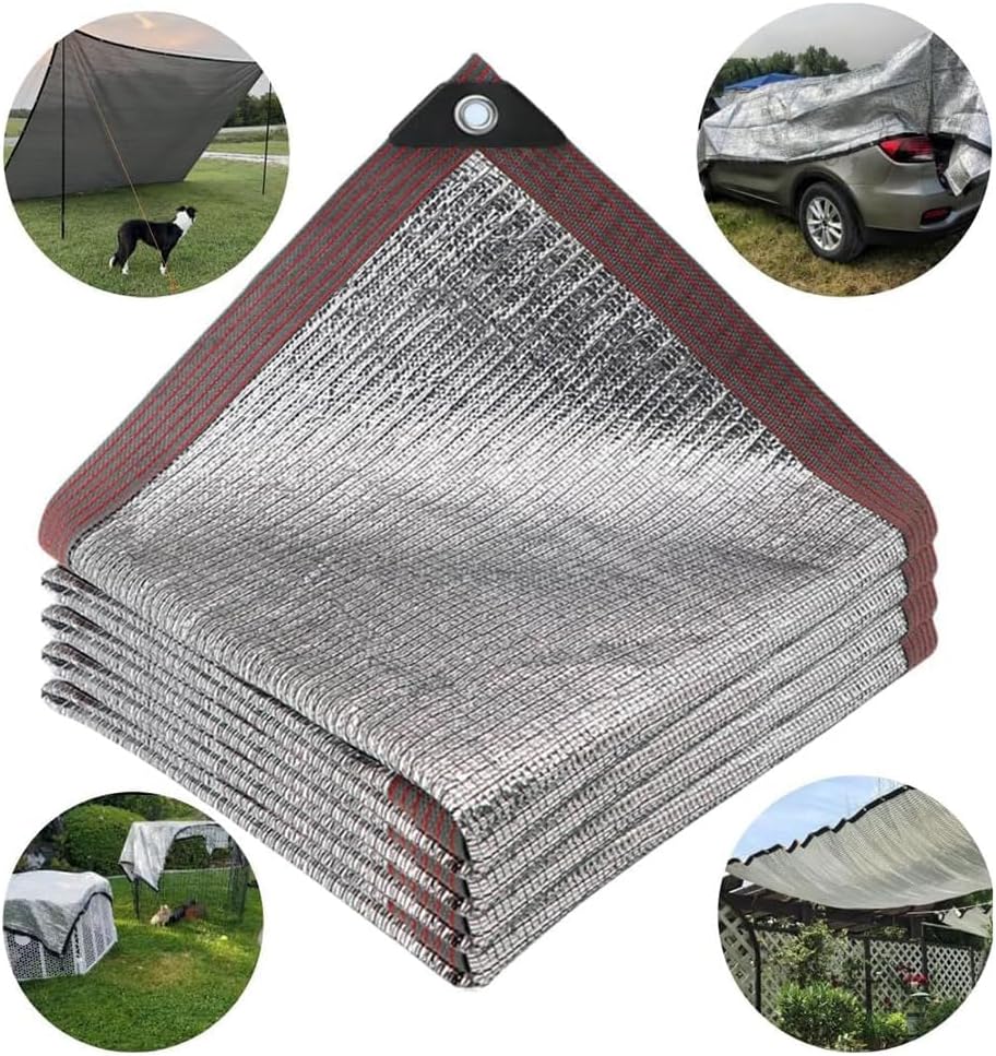 Schattennetz Auto 4x3m, 80% UV-Schutz, mit Ösen, 3x4m