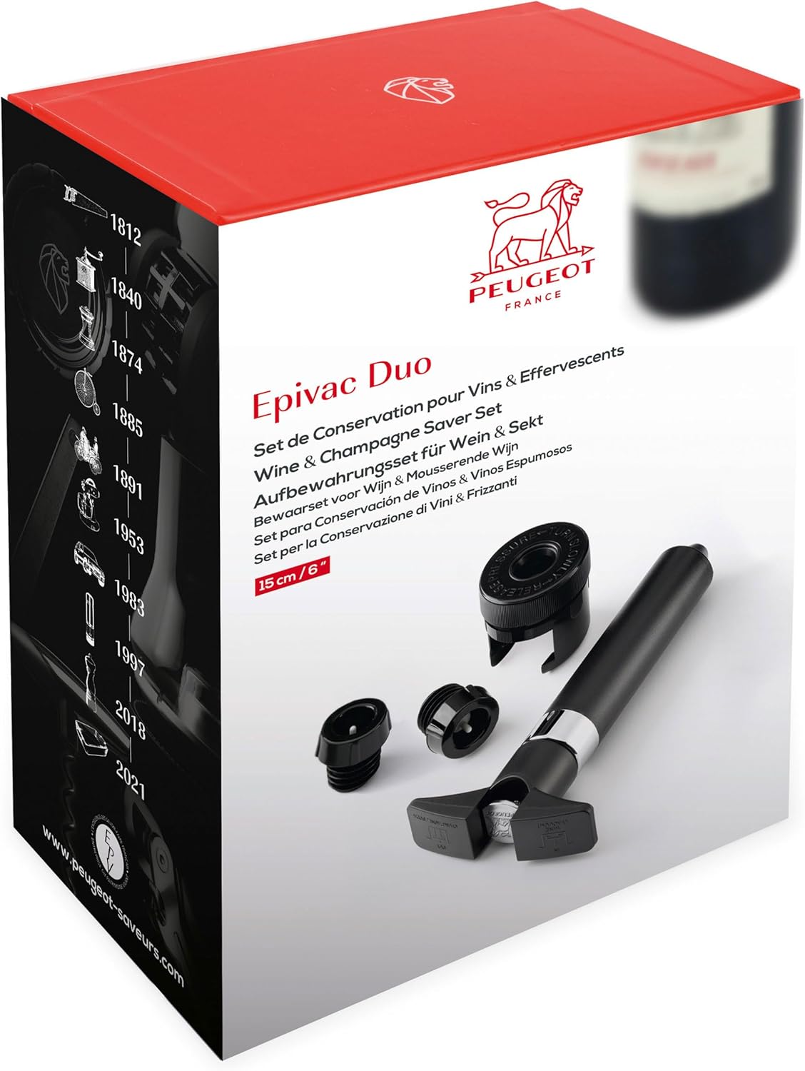 Epivak Duo - Doppelpumpe für Wein- und Champagner, Doppelpumpe - Wein und Champagner