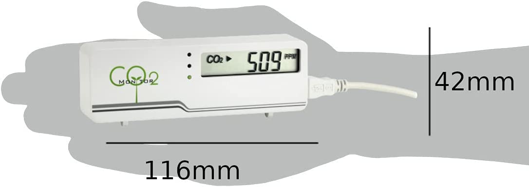 Dostmann CO?-Monitor AIRCO2NTROL MINI 31.5006, CO2-Messgerät, Weiss