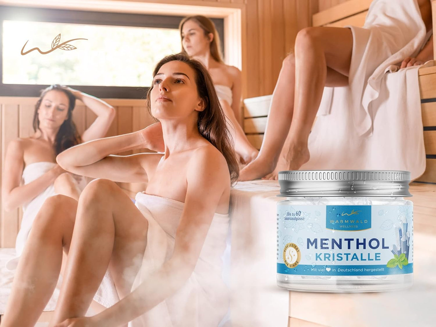 Mentholkristalle für Saunaaufgüsse
