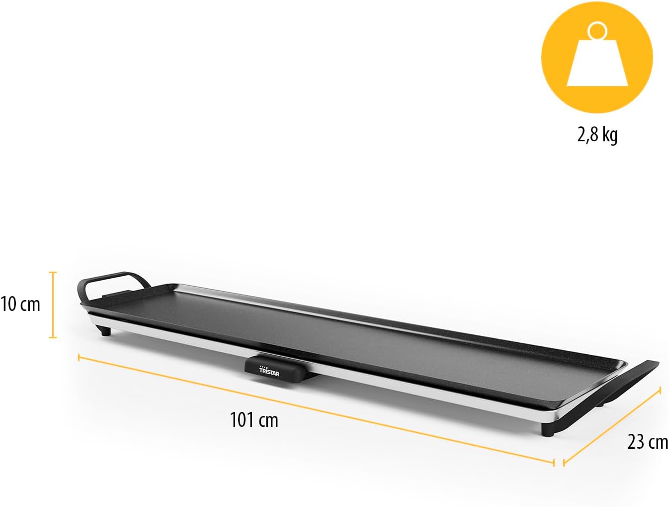 Tischgrill slim XL, 90 x 23 cm, XL - 90x23