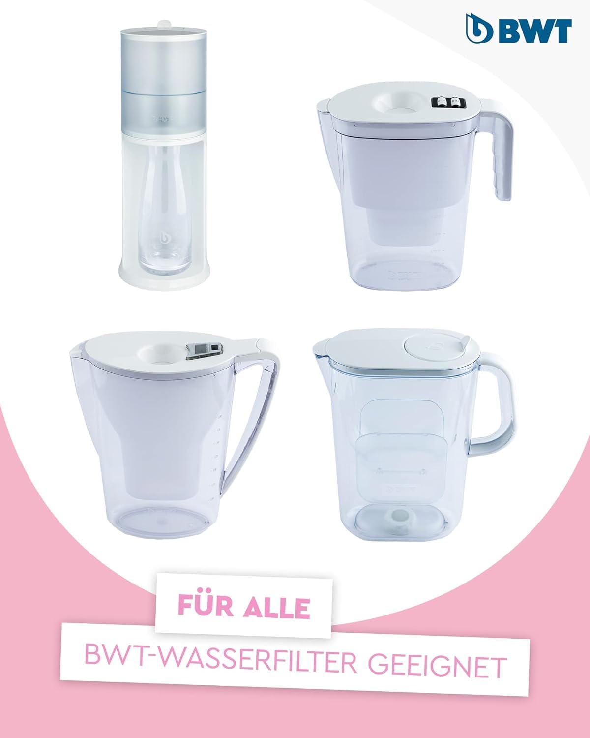 Filterkartusche Magnesium Mineralized, 4 Stück (1er Pack) Wasserhärte ab 15°dH