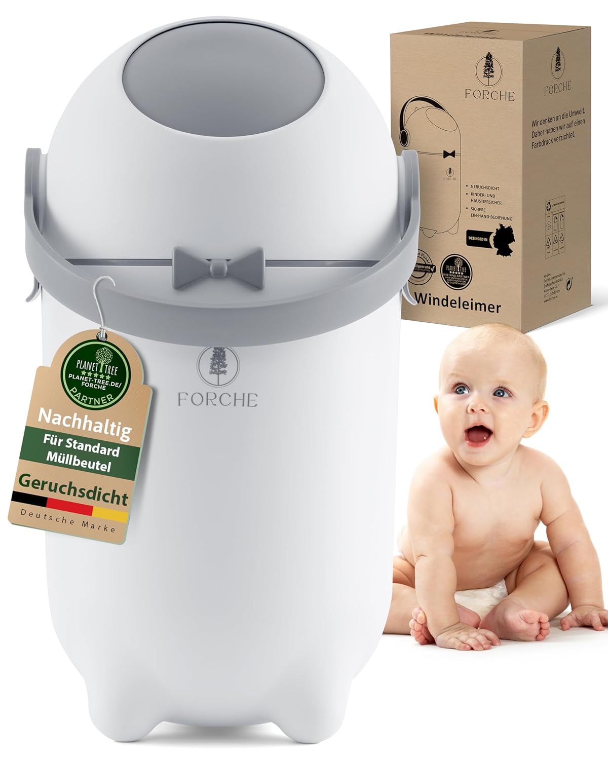 Windeleimer Baby geruchsdicht, ohne Nachfüllkassetten