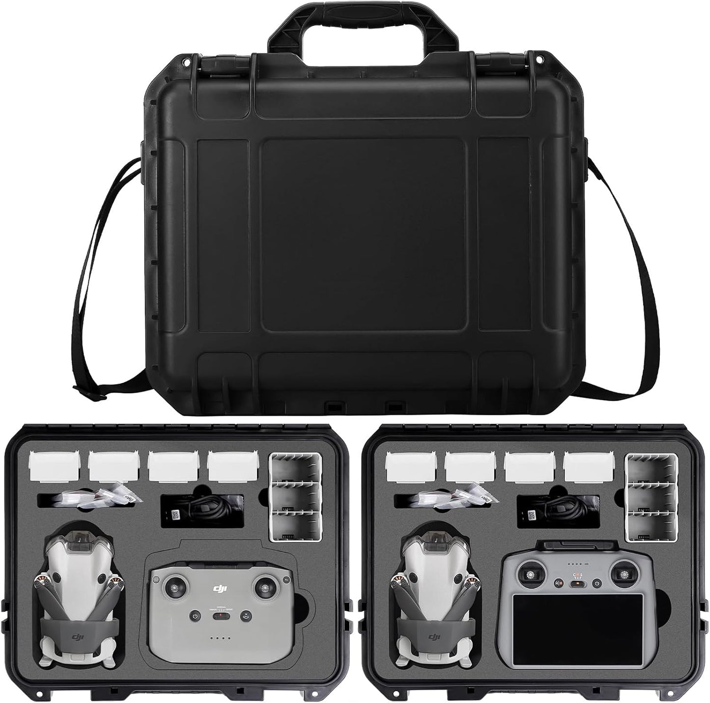 Wasserdichter Hartschalenkoffer für DJI Mini 4 Pro/ DJI RC 2/ DJI RC N2, Mini 4 Pro Koffer
