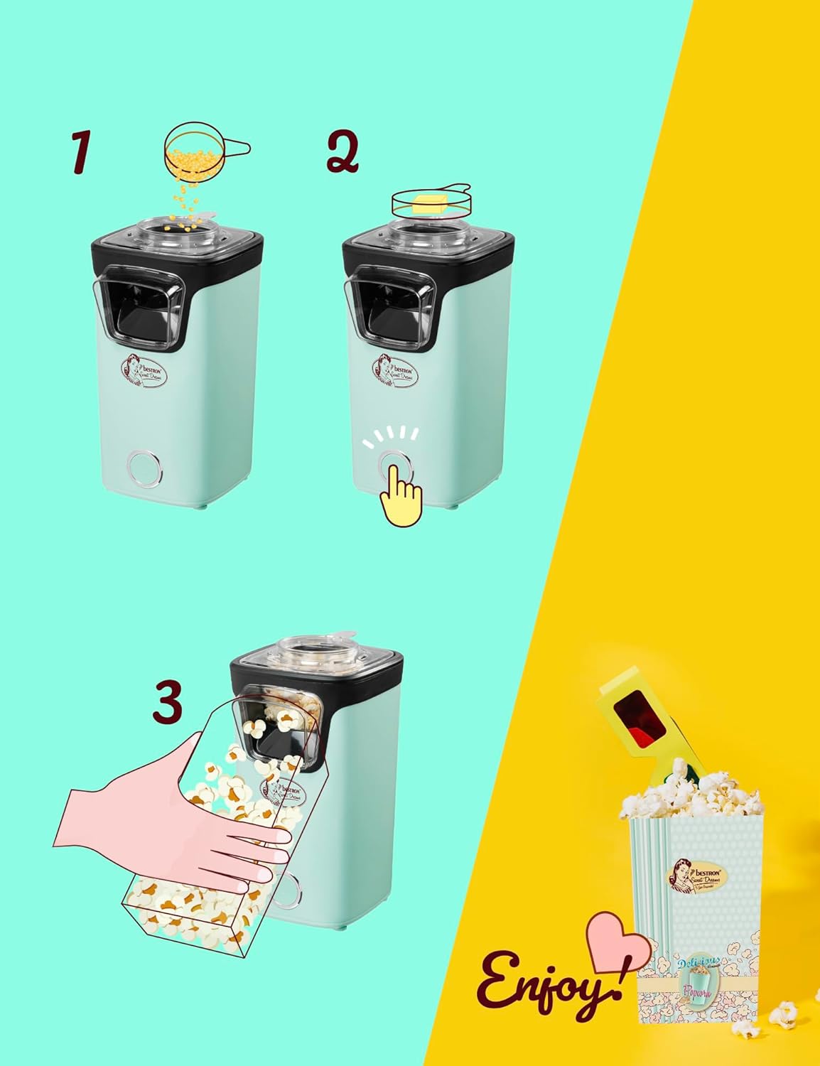 Popcorn Maker, Mint, Grün