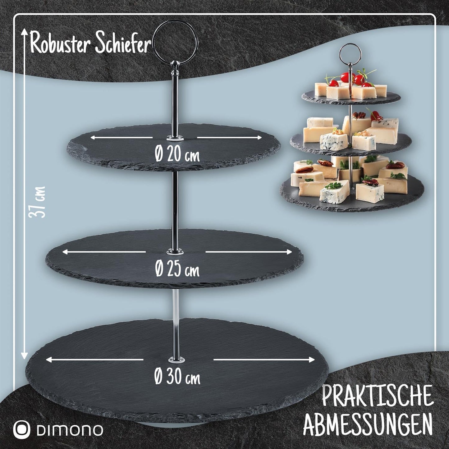 3-stöckige Etagere