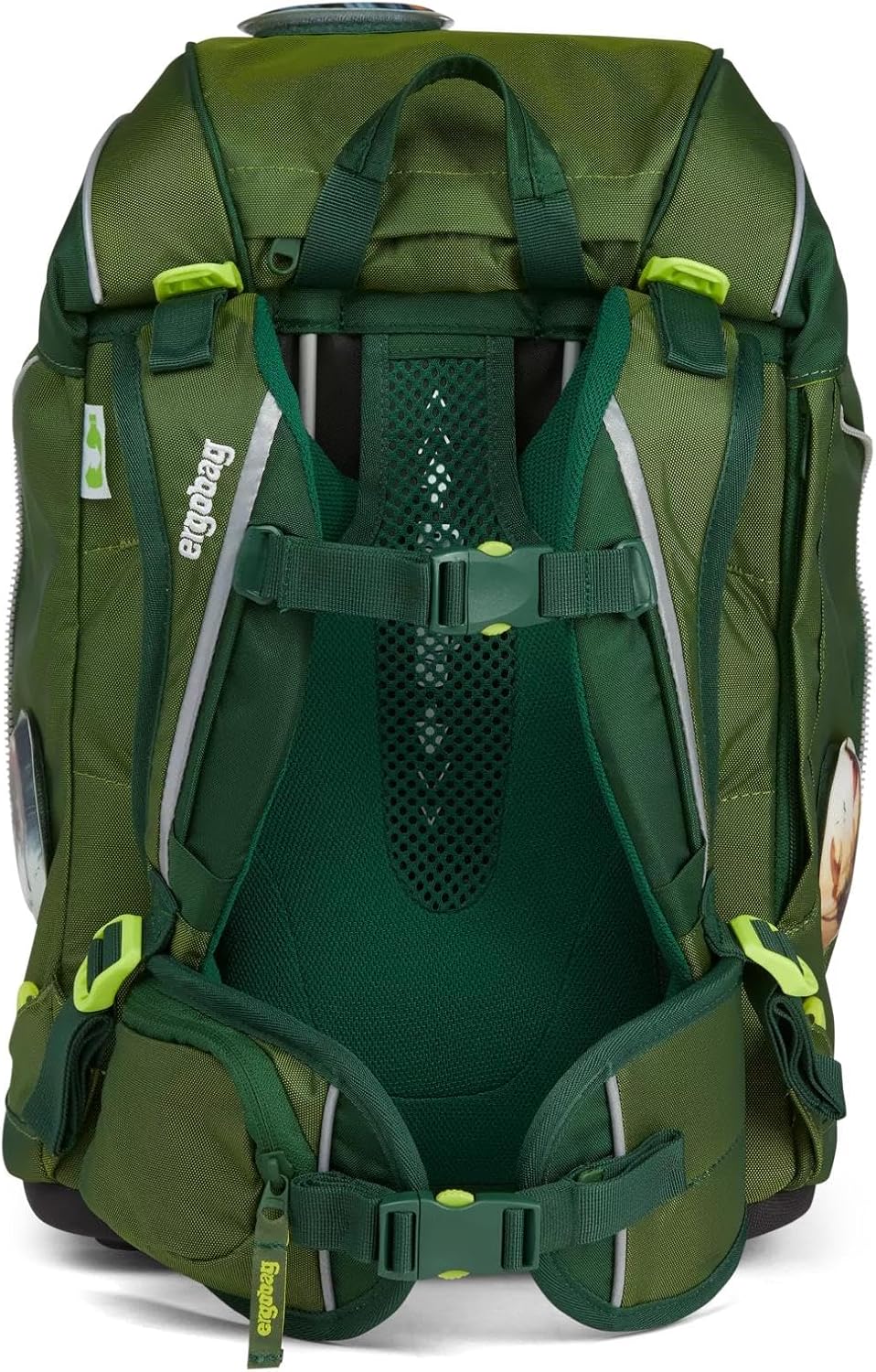 Ergonomisches Schulrucksack-Set, Einheitsgröße Grüne Mambär - Grün