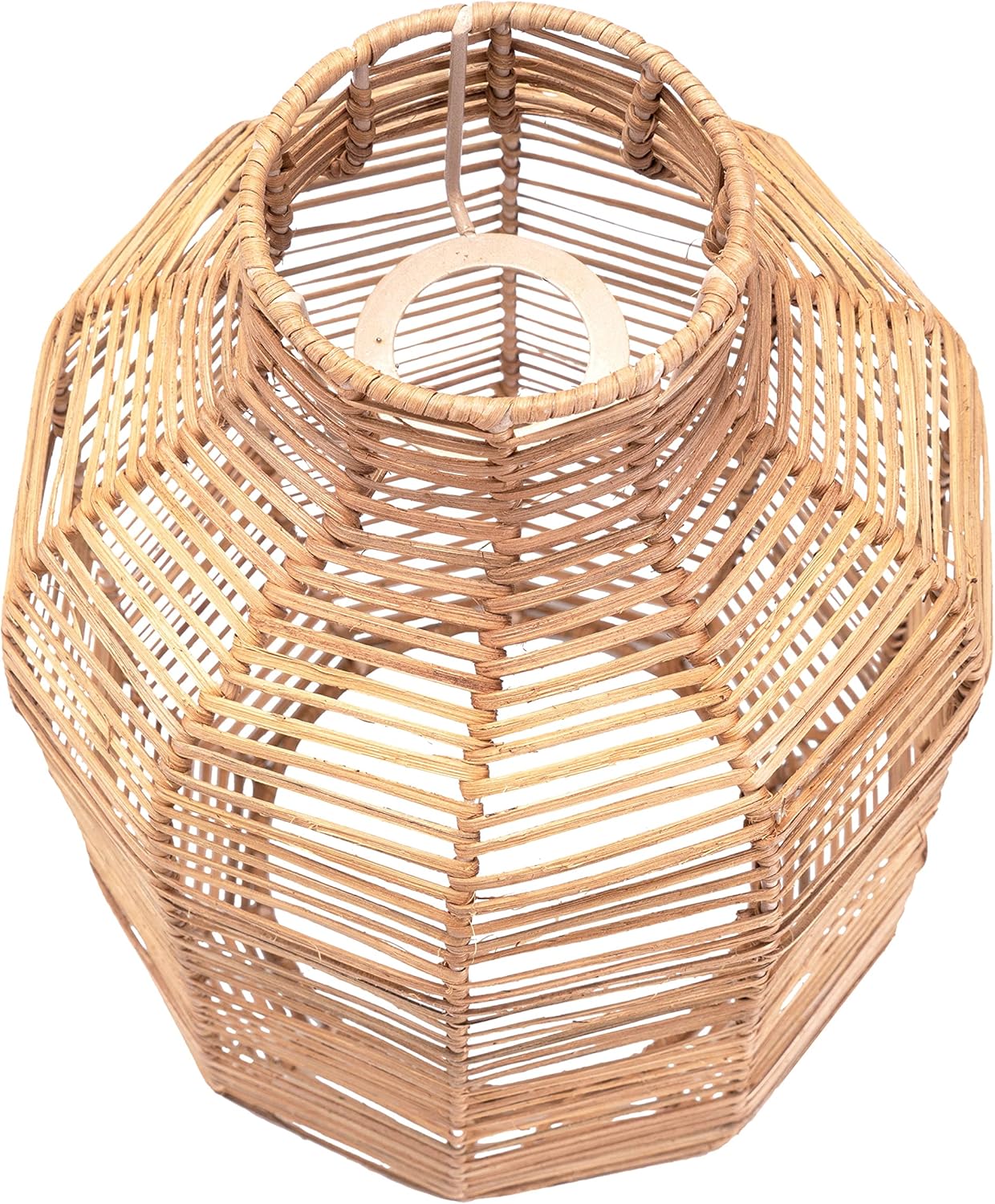 Boho Lampenschirm für E27-Pendelleuchten, 35cm Natur