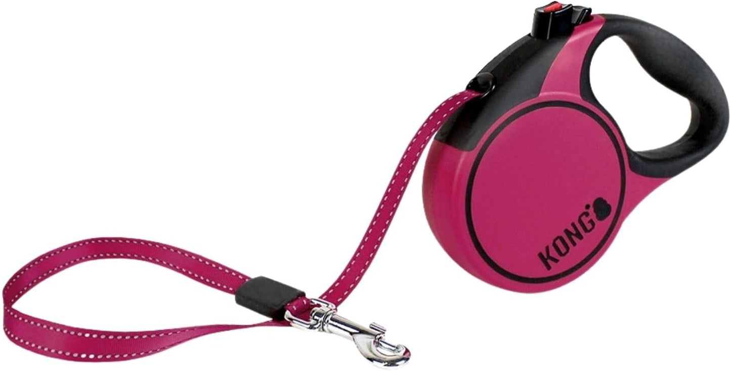 Terrain Leash Rollleine mit Break & Lock, 5m, Terrain S (bis 20 kg) Fuchsia