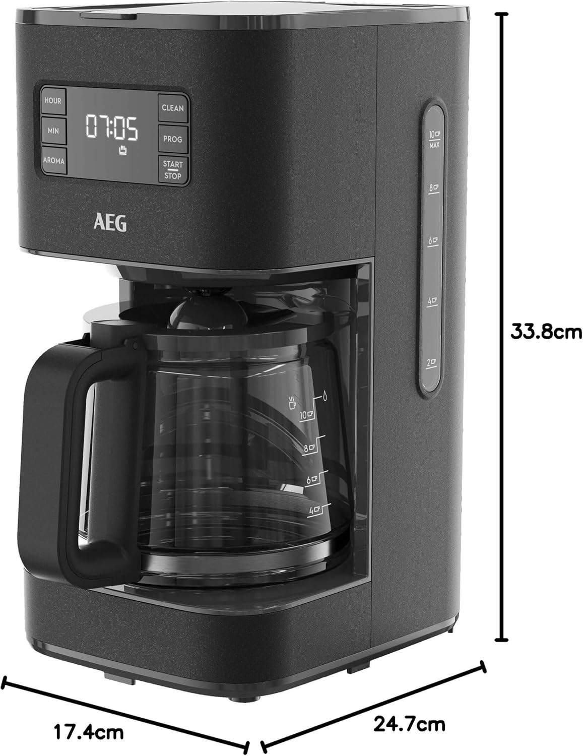 Kaffeemaschine, Anthrazit