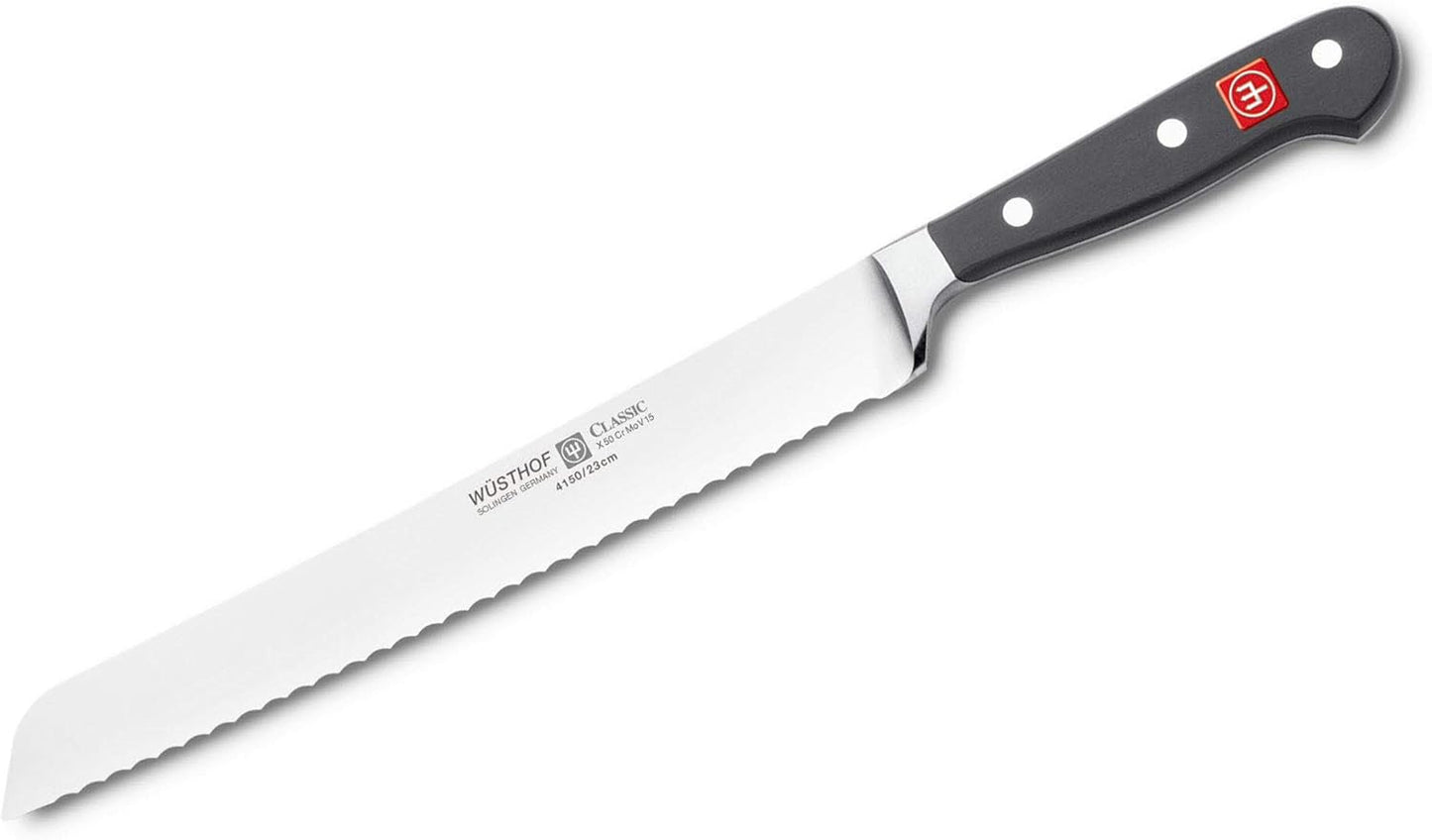 Classic Brotmesser, Schwarz 20 cm Brotmesser