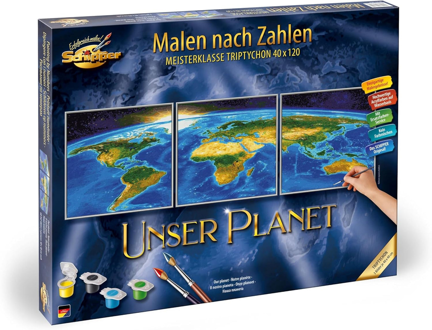 Malen nach Zahlen Set Unser Planet
