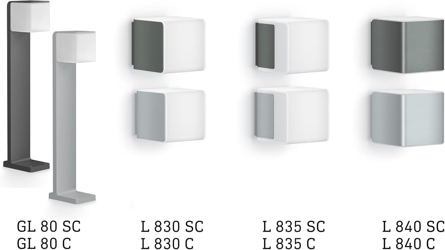 LED Aussenwandleuchte L 835 SC mit Bewegungsmelder, Anthrazit Wandleuchte L 835 Mit Bewegungsmelder
