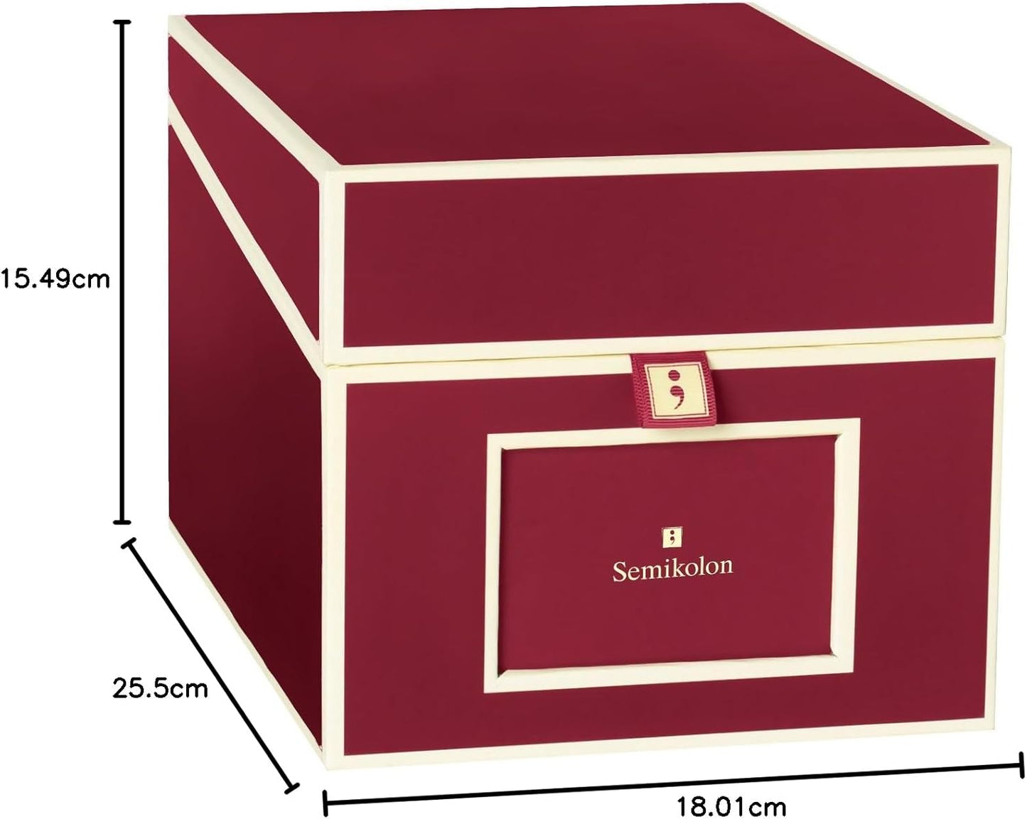 CD- und Fotobox für 10 x 15 cm Fotos, Rot Large