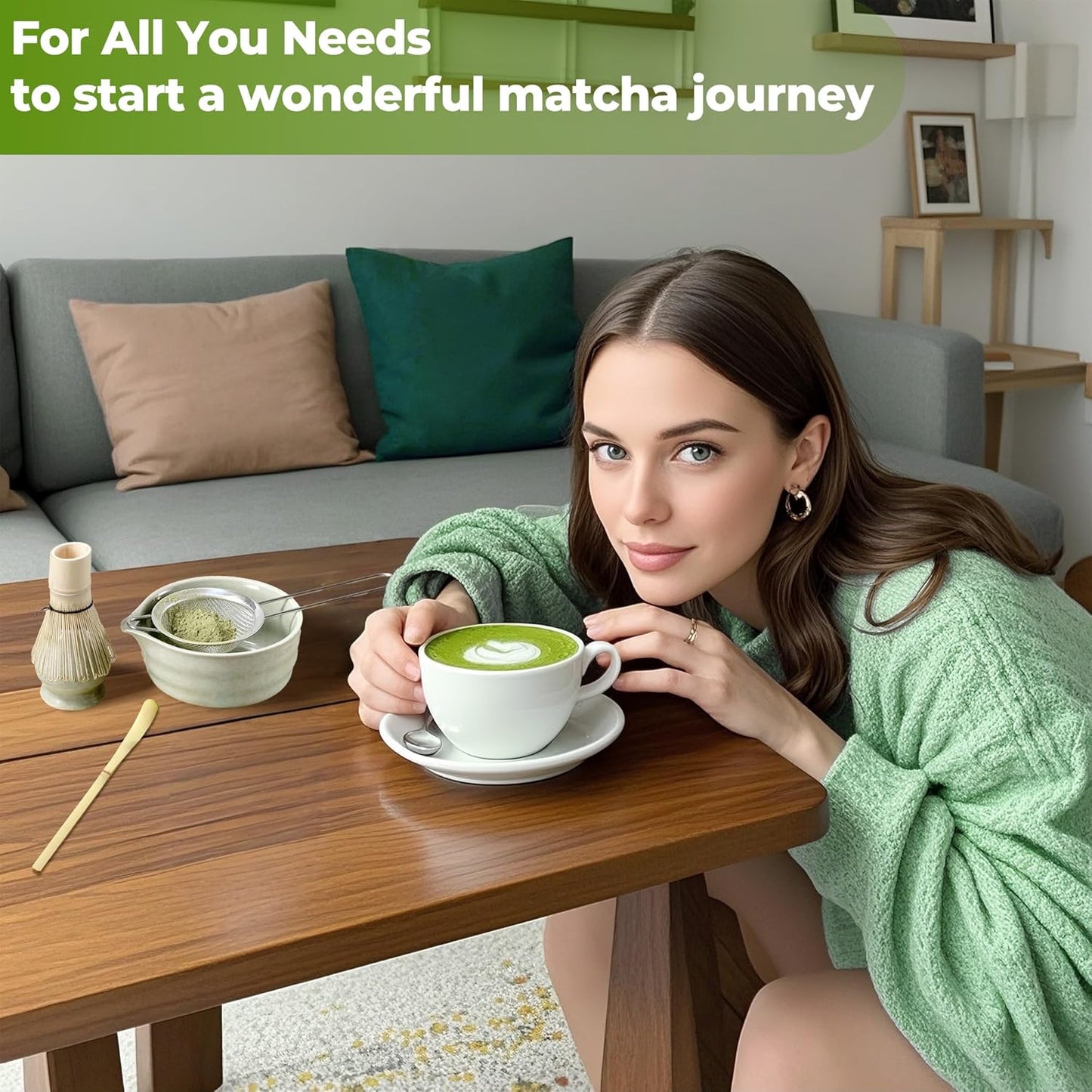 5-teiliges Matcha-Set