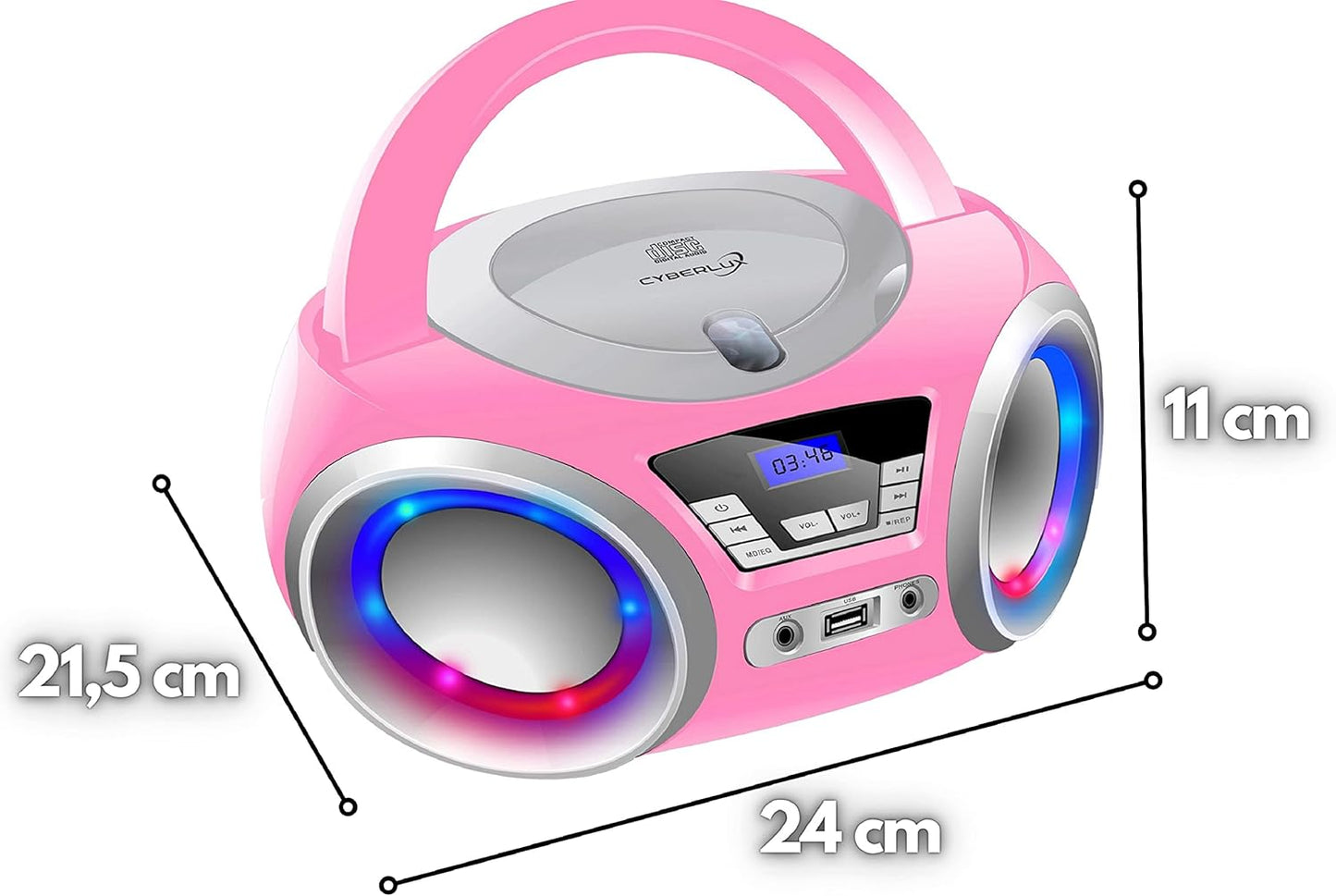 Tragbarer CD-Player, Pretty Kitty Pink
