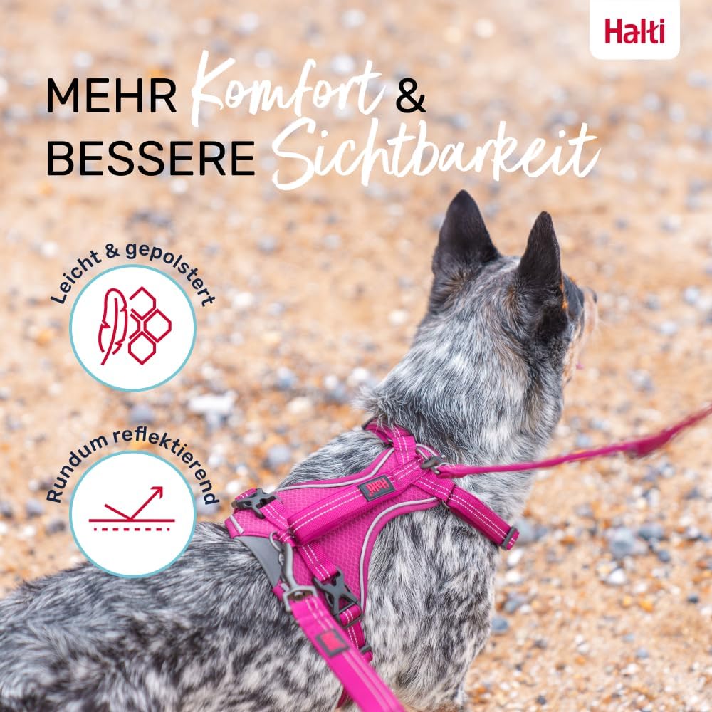 Hundegeschirr Halti Anatomy, Magenta Large
