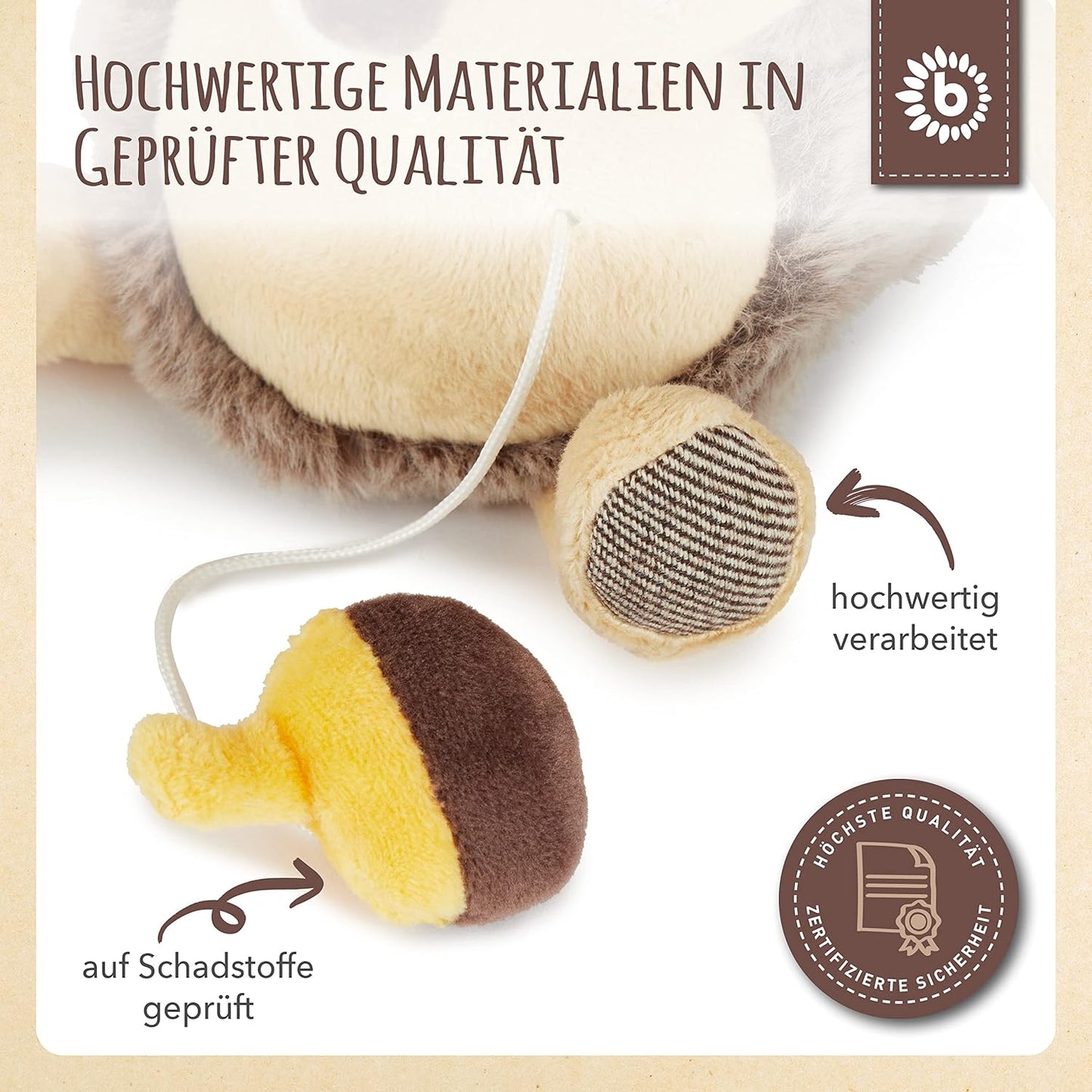 Spieluhr Igel Piksi, Braun