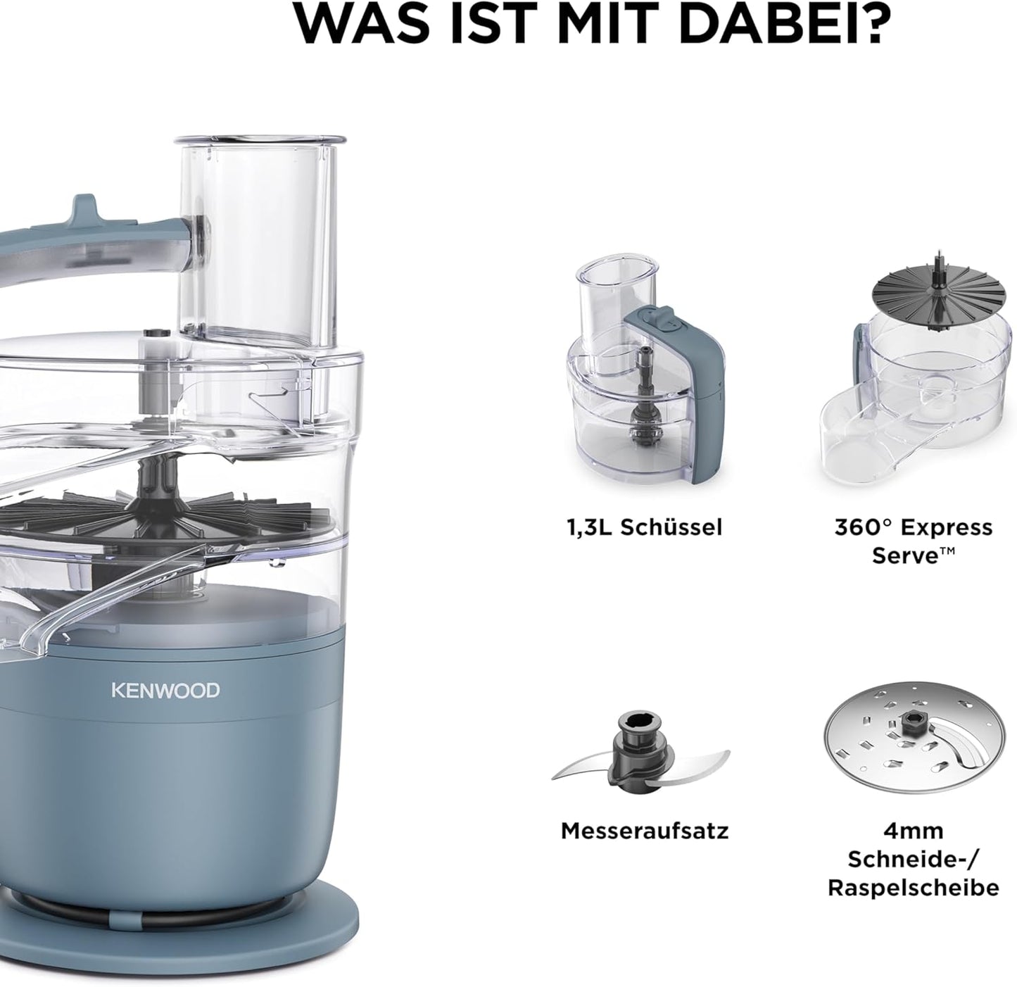 MultiPro Compact Zerkleinerer mit Pulse-Funktion, Grau - 900 Watt