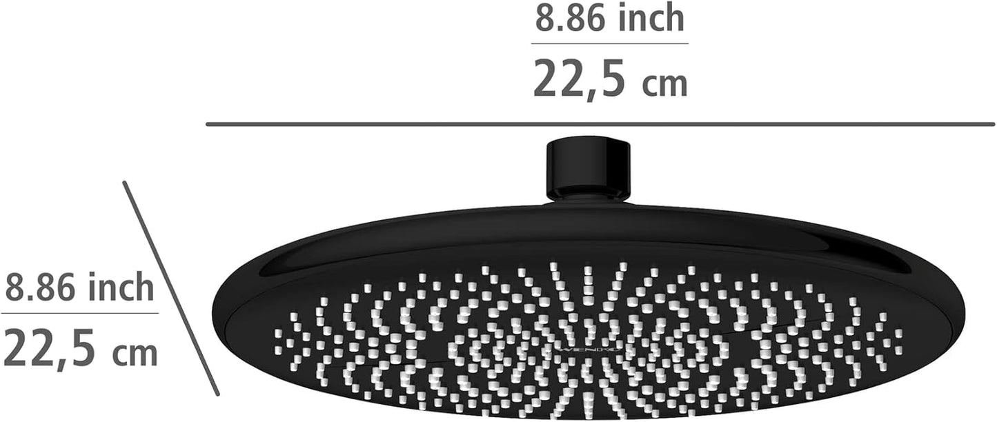 Water Saving Regendusche, Schwarz