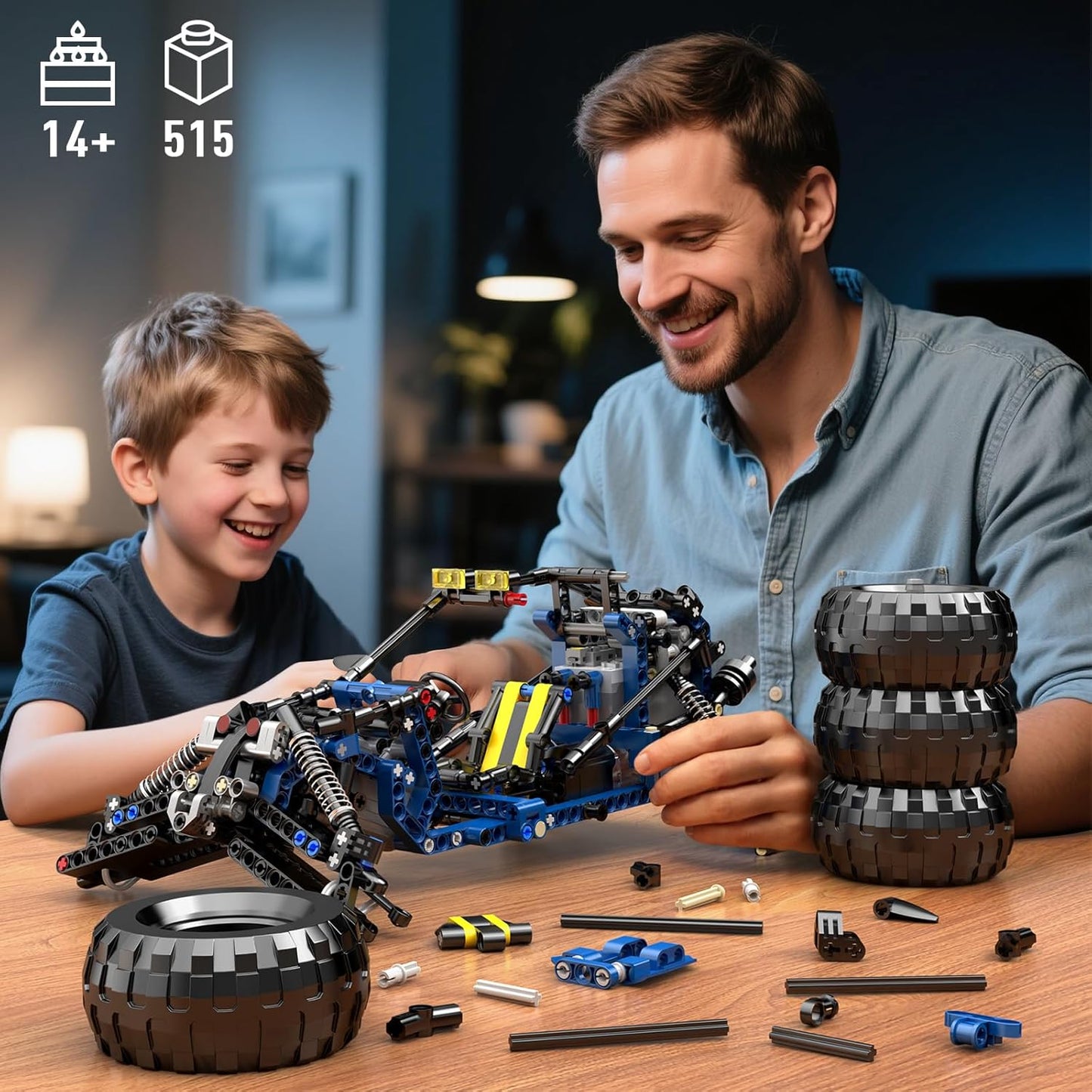 Technik Offroad-RC-Buggy-Bausatz, Blitz-Geländewagen