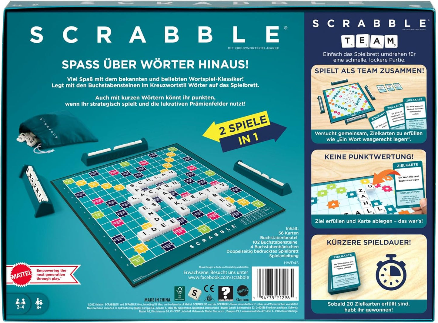 Scrabble Zwei-in-Eins Brettspiel