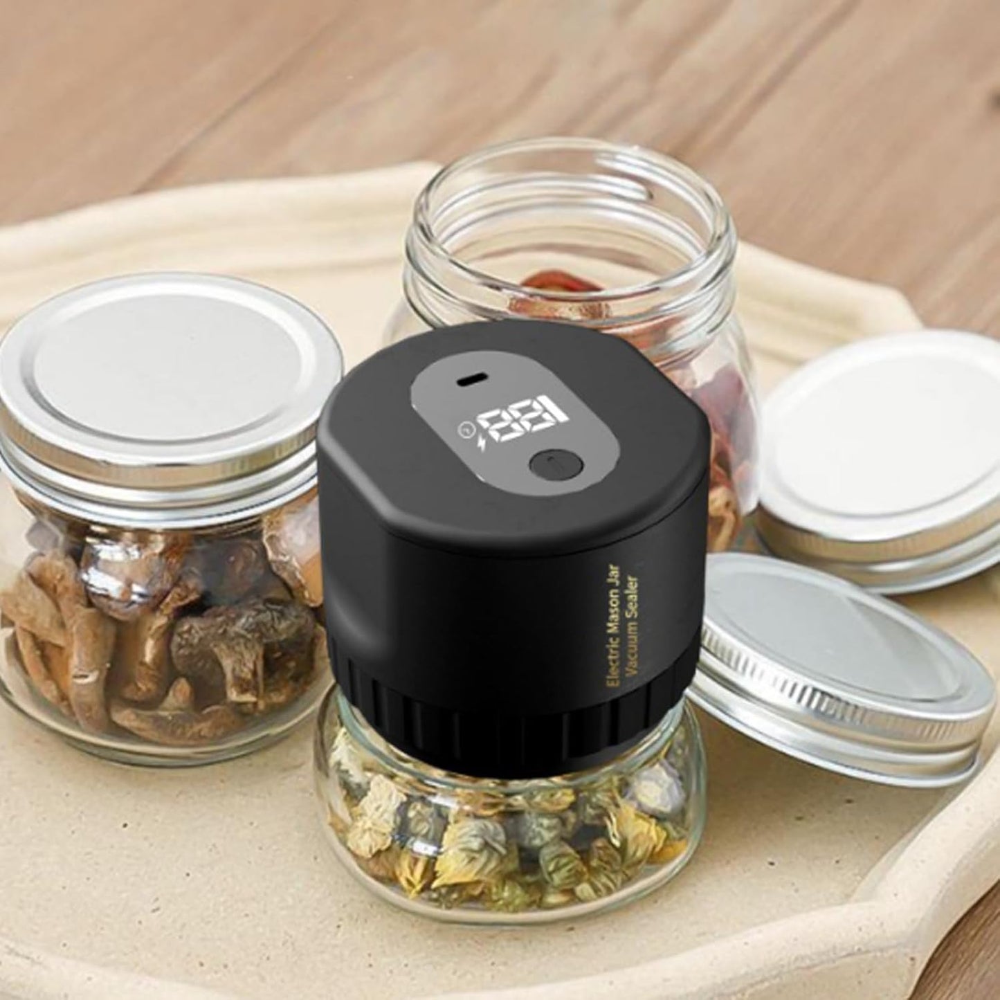 Glas-Vakuumier-Set