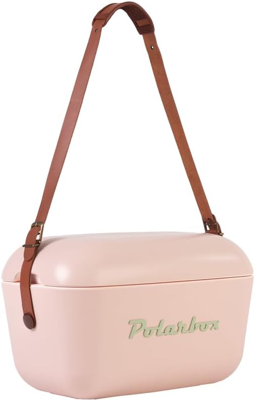 Passive Kühlbox im Retro-Design, 20 L, 20 L Rosa Oliv