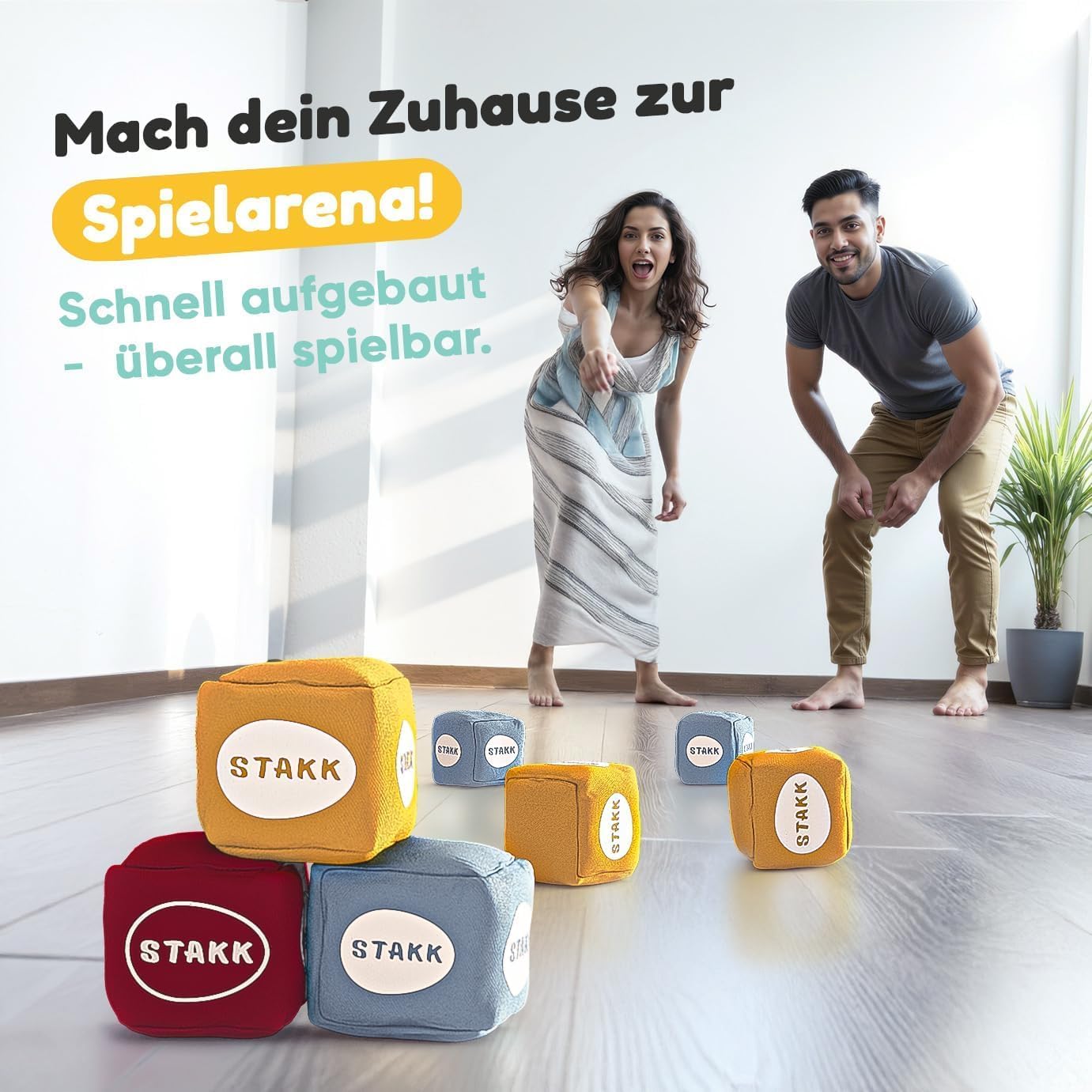 Outdoor-Wurfspiel Boccia-Boule, Soft Stakk