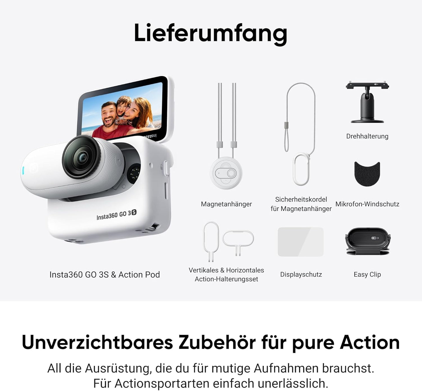 GO 3S Action-Bundle, Weiss Action-Bundle