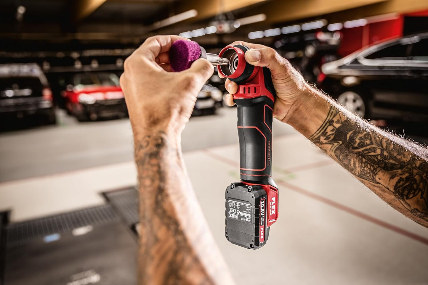 Akku-Poliermaschine PXE, Profi-Set