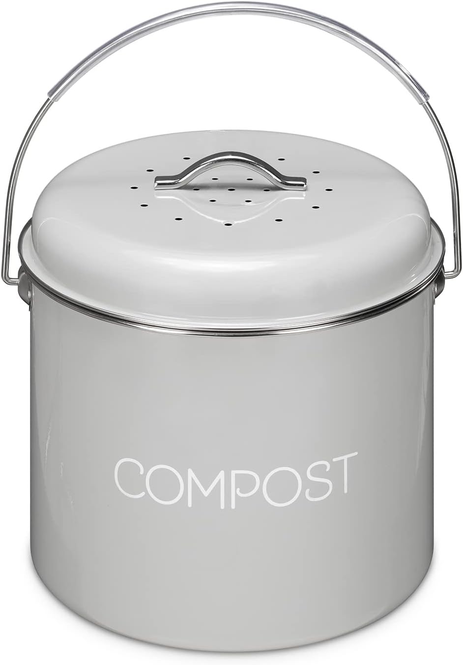 Komposteimer, 5L Grau
