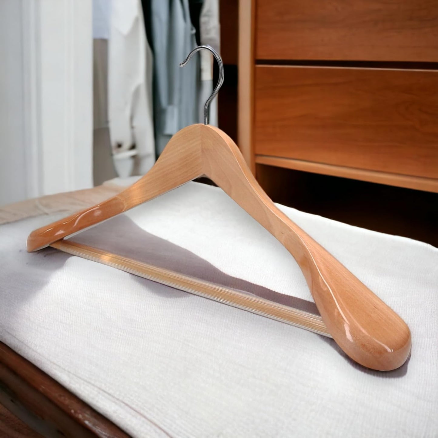Holzkleiderbügel-Set (10 Stück, 45 cm), 10