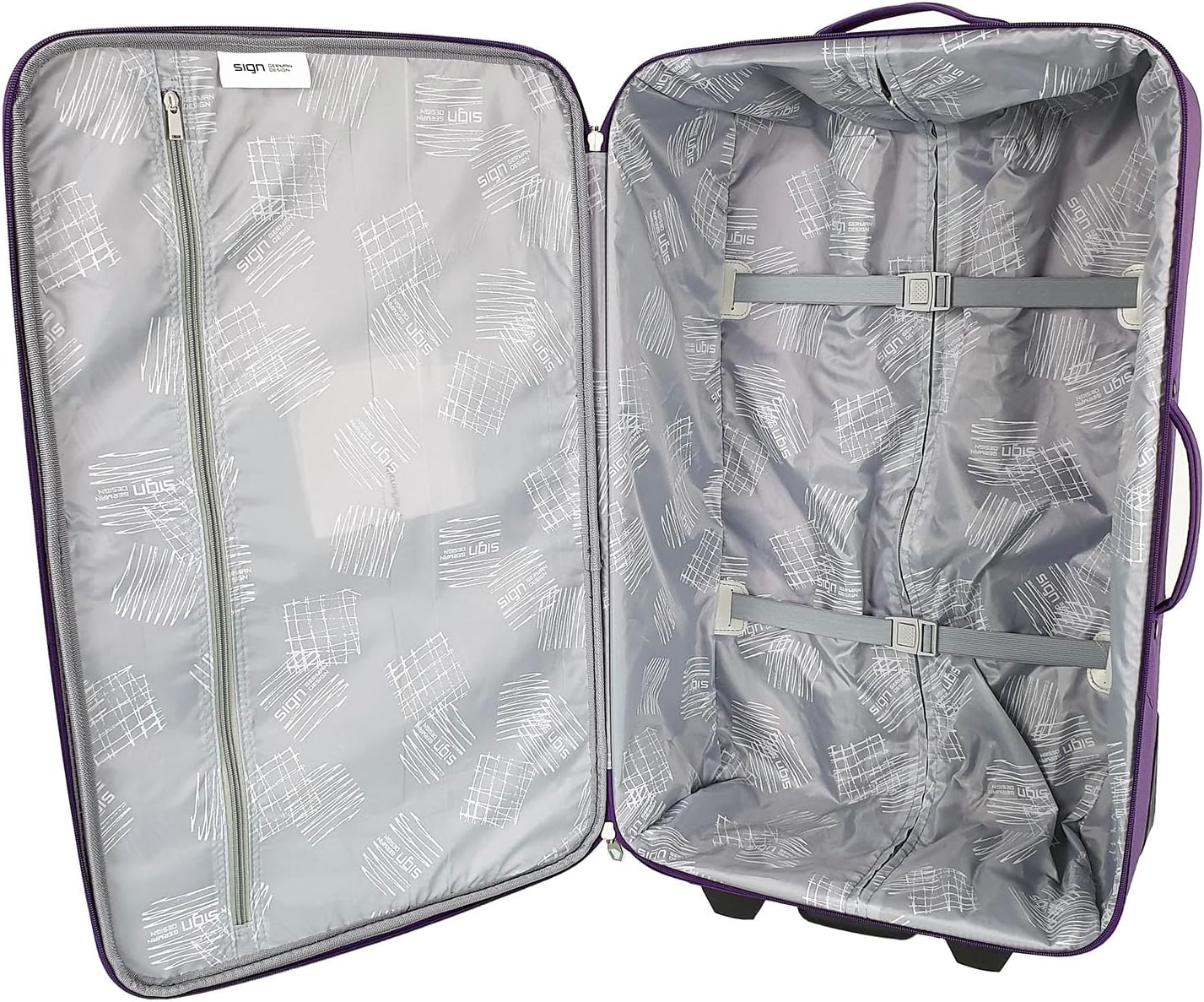 4er-Set Stoffkoffer, 4er Set Lila