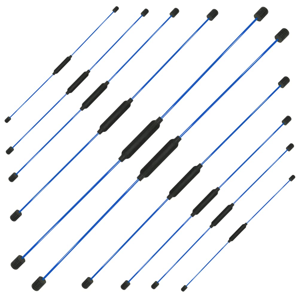 Schwingstab Fitness Set mit Übungen, blau 10er