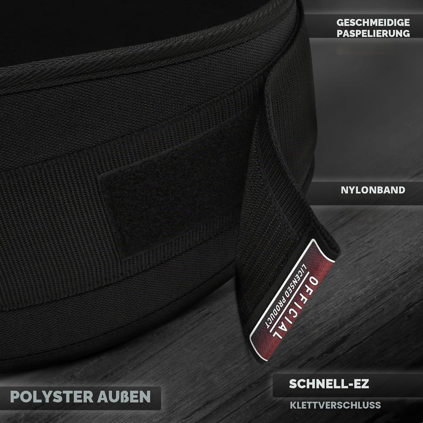 Gewichthebergürtel mit Auto-Lock, Schwarz M