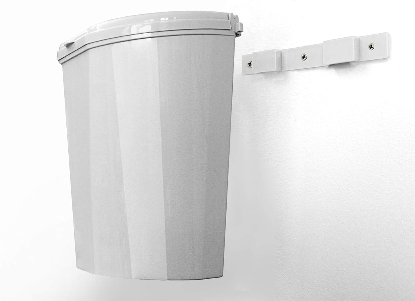 Papierkorb Pillar XL, Weiss