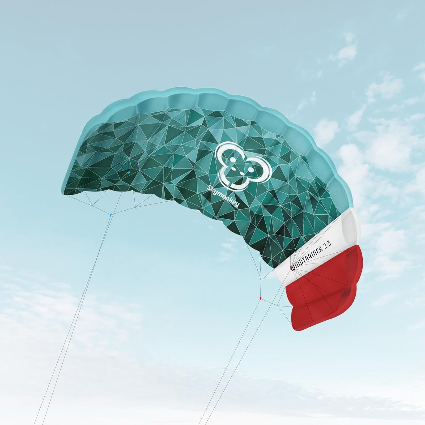 Trainer-Kite Windtrainer mit Bar, Lagoonblue 230.0 Zentimeter