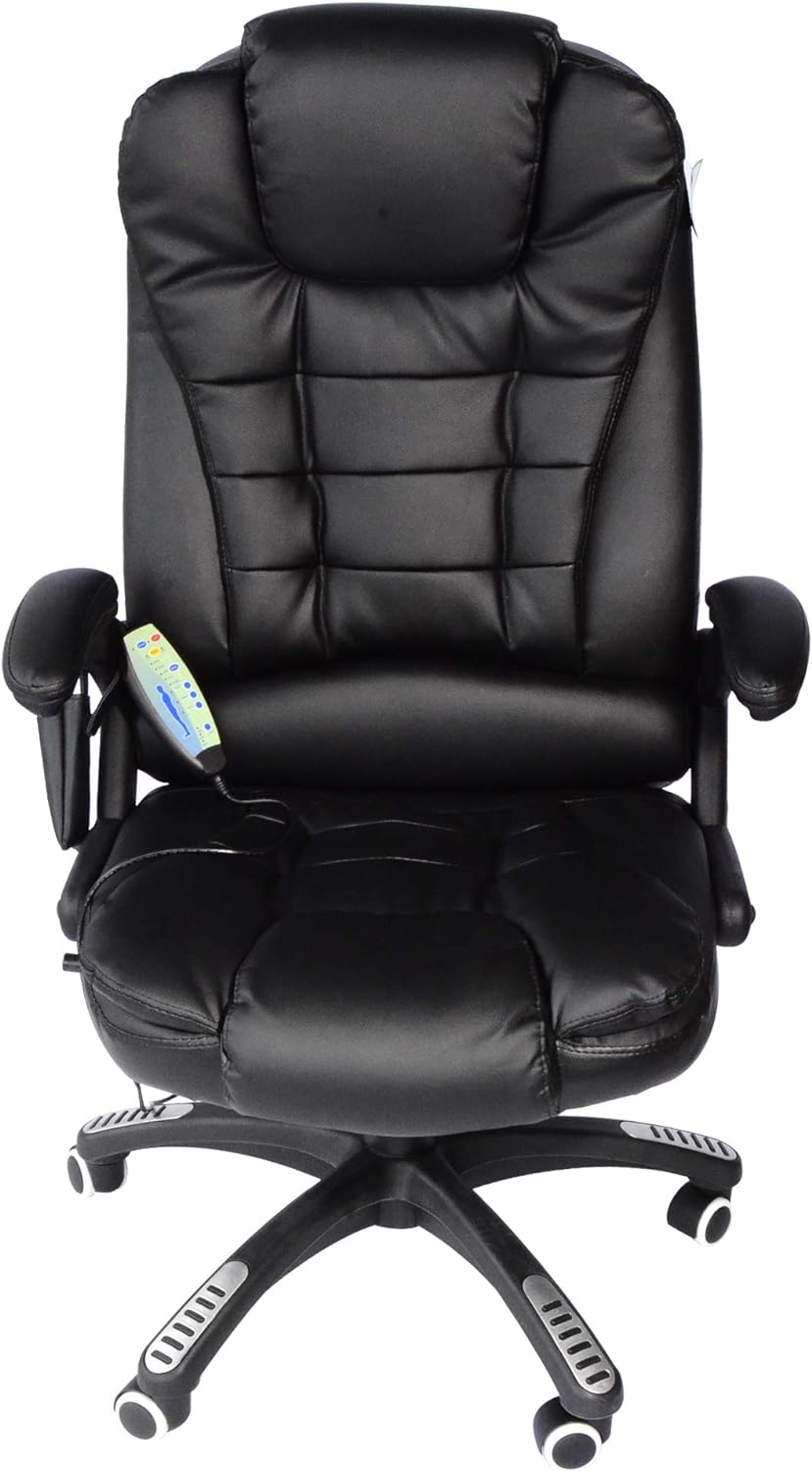 Massagesessel, Schwarz ; 70 x 70 x (111 – 121) cm (L x B X H)