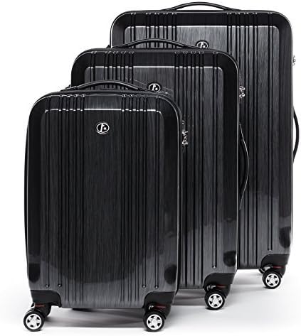 3-teiliges Kofferset, 3er Set Grau-graphite-metallic