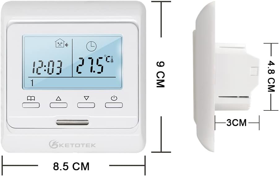 Digital Thermostat, 16A Elektrische Fussbodenheizung