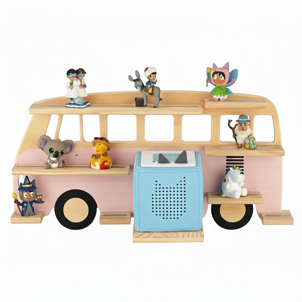 Tonie Regal für 32 Figuren - Bus Motiv, Rosa