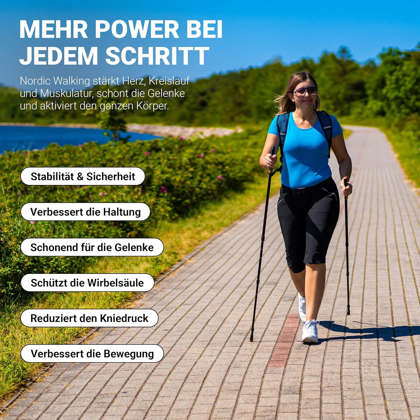 Nordic Walking Stöcke, Ohne Tasche
